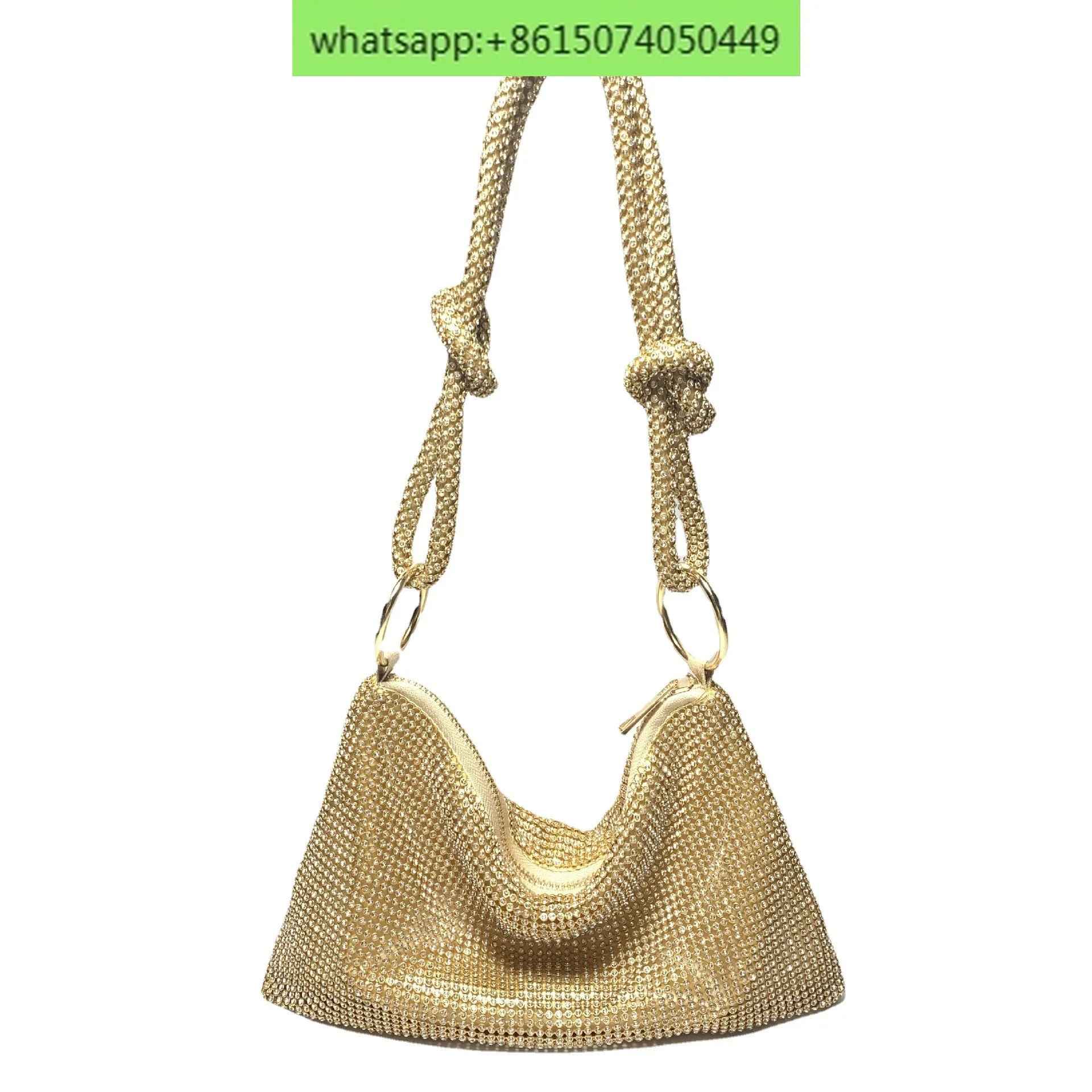 Banquet bag female diamond-encrusted handmade underarm dinner bag full of diamond evening underarm