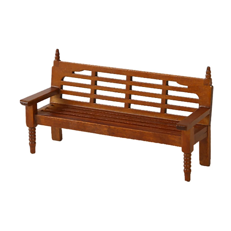 1 pz 1:12 casa delle bambole in miniatura panca in legno sedia giocattolo casa delle bambole mobili panche casa delle bambole Decoratin accessori