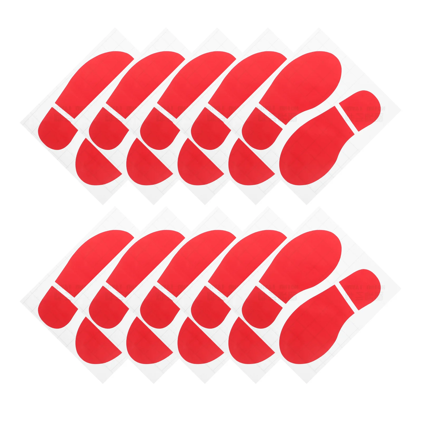 

10Pairs Decorative Stickers Footprint Floor Decals for Classroom Home Office Pathway Markers Shoe Print Self-Adhesive Steps