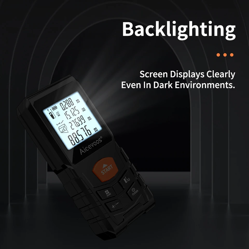 Aicevoos الرقمية ليزر Rangefinder 50 متر 70 متر 100 متر 120 متر الليزر مقياس مسافات ترينا الليزر شريط القياس الروليت المدى مكتشف #5