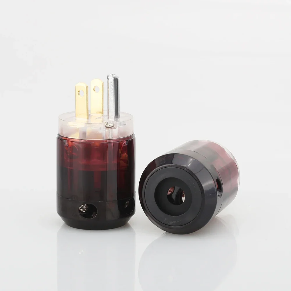 Пара P-079 C-079 IEC + P079, 24-каратная позолоченная вилка питания США + разъем питания IEC Hifi DIY C079 Вилка питания