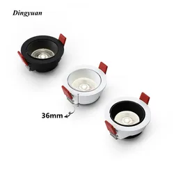 Recessed circular dimmable Led down light 7W 9W 12W COB Anti-vertigo AC85-265V Interior lighting Living room Dining room kitchen