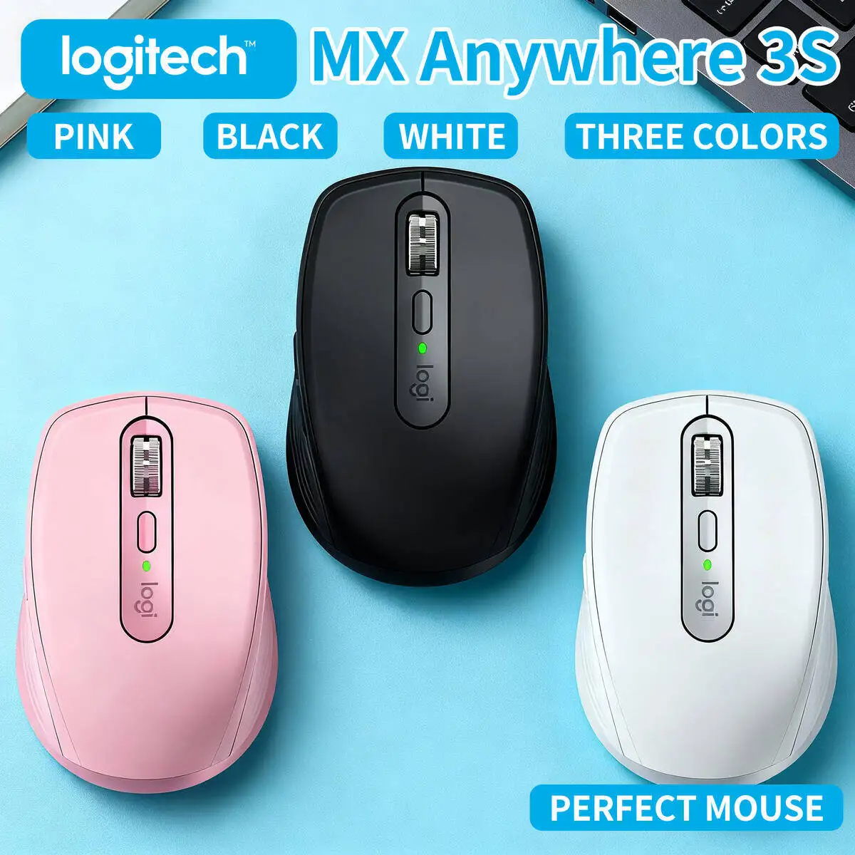 Logitech Premium Ergonomic MX Anywhere 3S – Logitech’s Trusted Performance, Long Battery, Multi-OS Support
