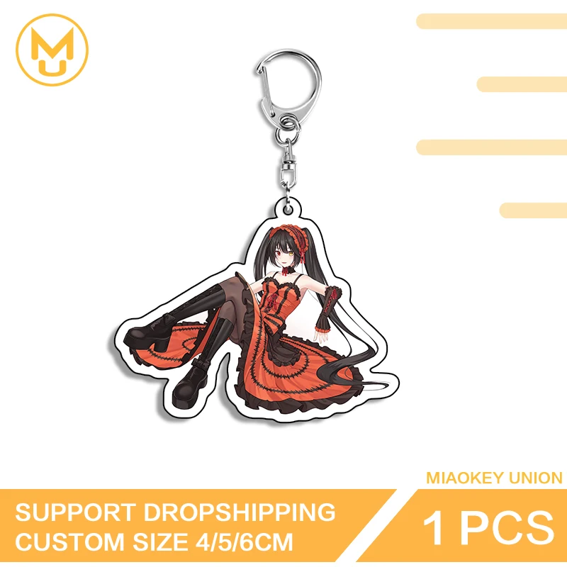 Anime Charakter Tokisaki Kurumi Acryl Schlüsselanhänger Innovative Heißer Verkauf Kreative Accessoires Kreative Persönlichkeit Amüsant Schmuck