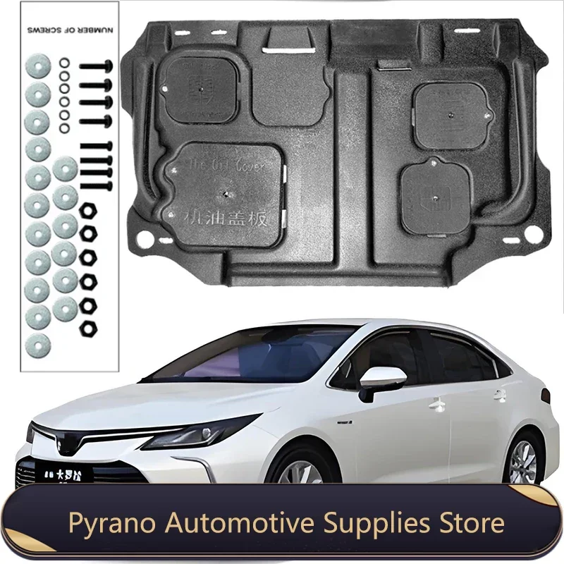 Onder Motor Beschermer Spatscherm Modder Spatbord Afdekking Plaat Spatbord Spatbord Beschermer Voor Toyota Corolla 2023-2024 1.5l Auto Zwart