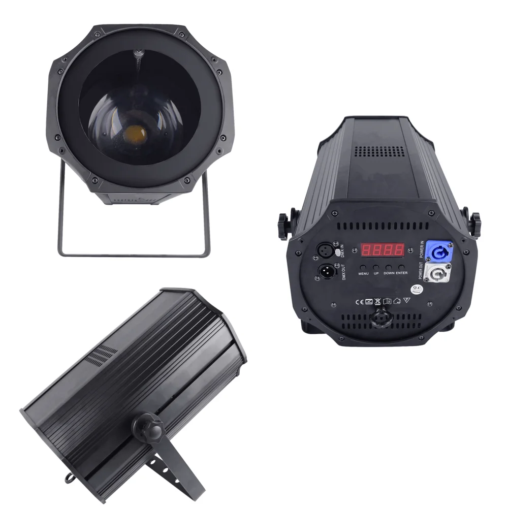 2 Stück LED Zoom Par-Scheinwerfer 250W COB 5-50 Grad Beam&Wash Warmweiß&Kaltweiß 2in1 3200K-7500K Dimmbare Bühnenbeleuchtung DJ Stroboskop