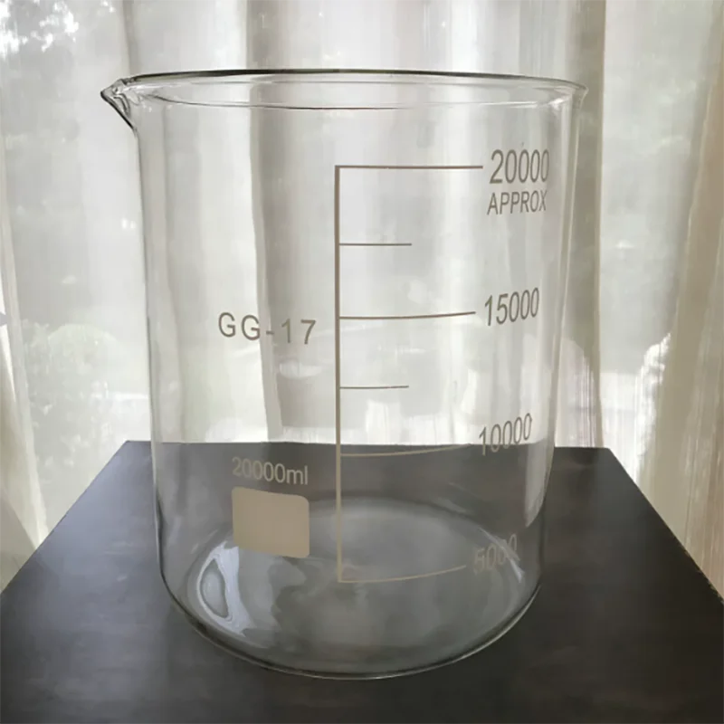 Glass beaker 10L 20L 30L50L large scale experimental heat-resistant vessel thick material