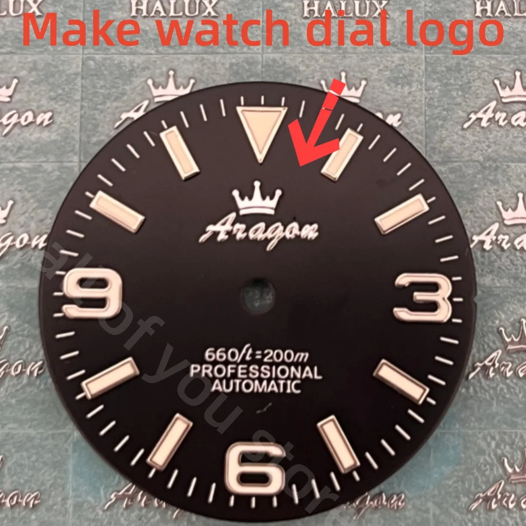 3D Custom Watch Emblem Dial Sticker Gold Metal Transfer Silver