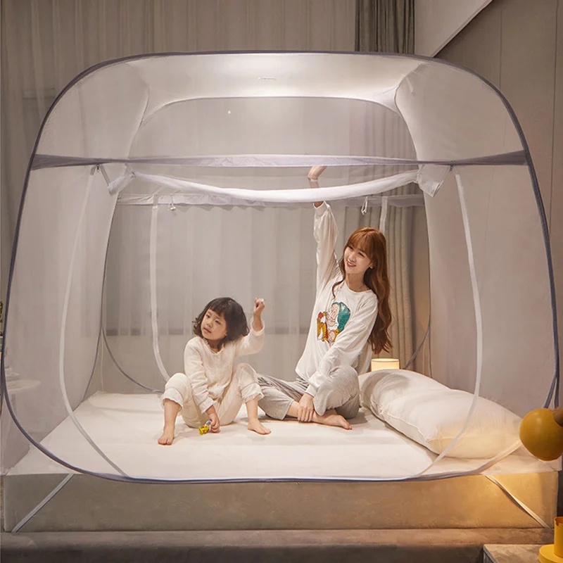 

Anti Folding Mosquito Net for Bed Adult & Kids Tent Free-Installation Room Decoration Canopy on The Crib