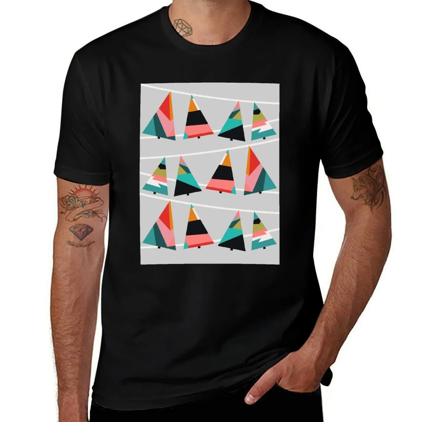

Xmas Trees T-Shirt funny costumes man t shirt cotton man t-shirts mens tall t shirts