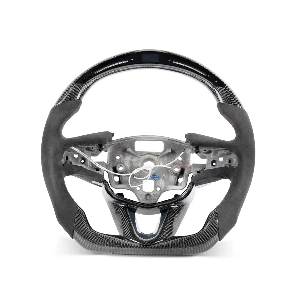 Customized Steering Wheel Fit For Cadillac CT5 2020+ LED Carbon Fiber Steering Wheel