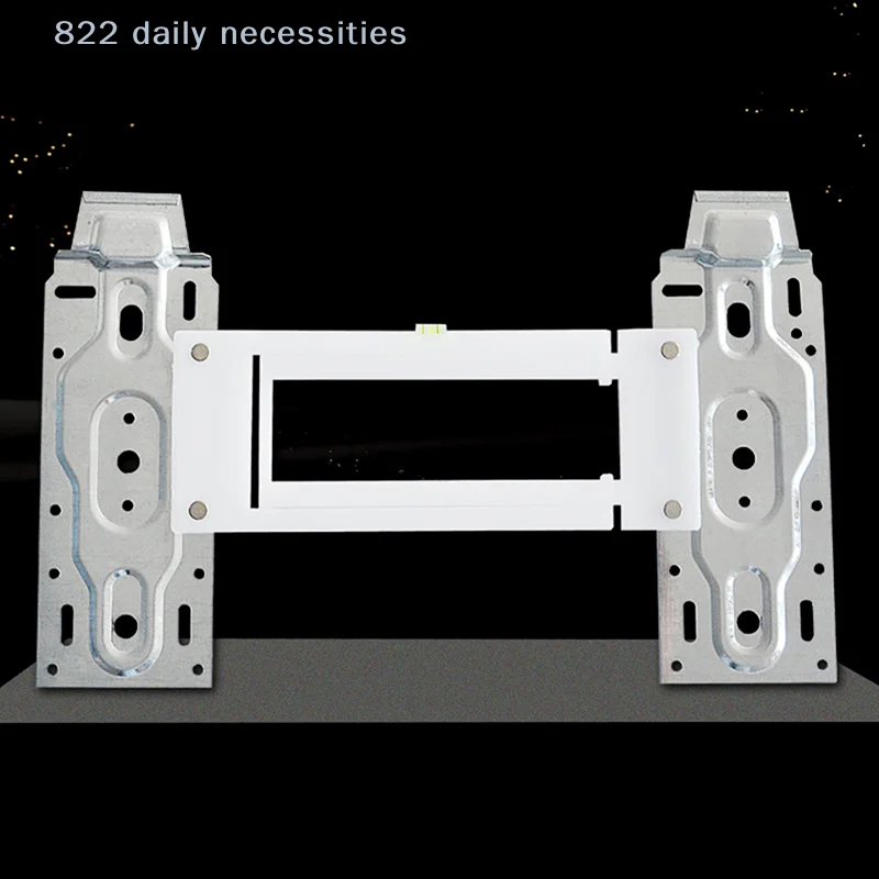 convenientUniversal Wall Mount Adjustable Support Bracket for Home Split Air Conditioner Indoor Unit with Level Gauge