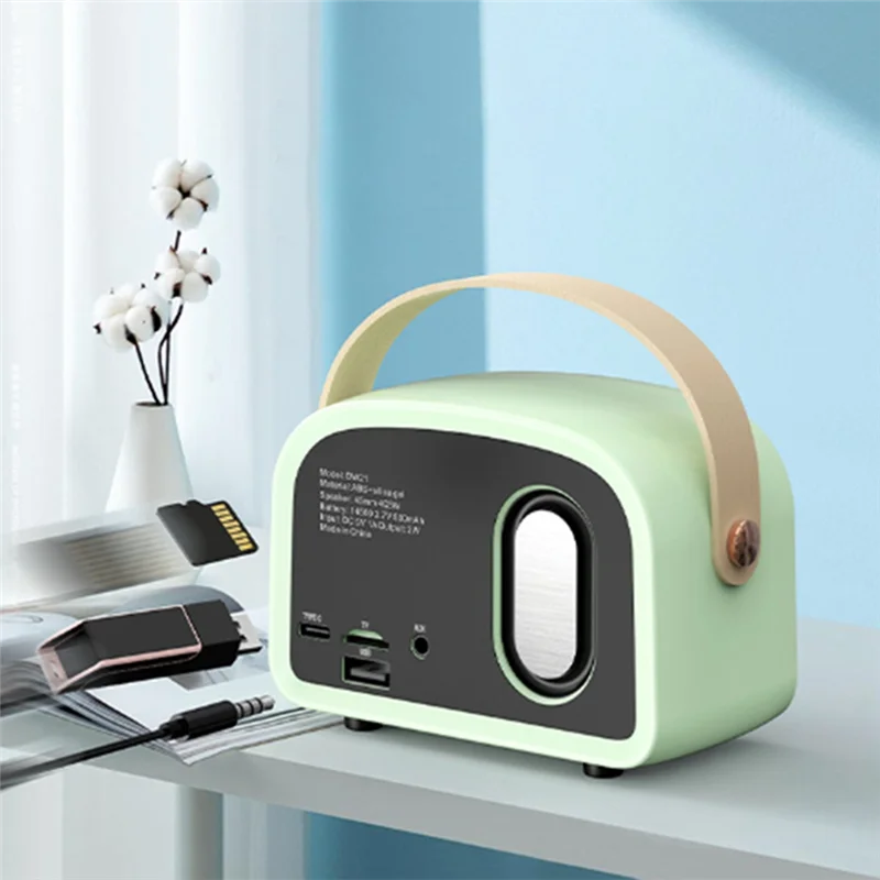 Bluetoothワイヤレスレトロスピーカー,ポータブル屋外ラジオ,TWSペアリング,Uディスク,TFカード,AUX互換