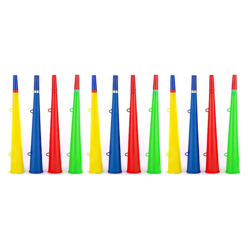 12 Stück Stadionhorn Fußballfan Horn Trompete Kunststoff Sportveranstaltung Jubel Requisiten Einfache Installation