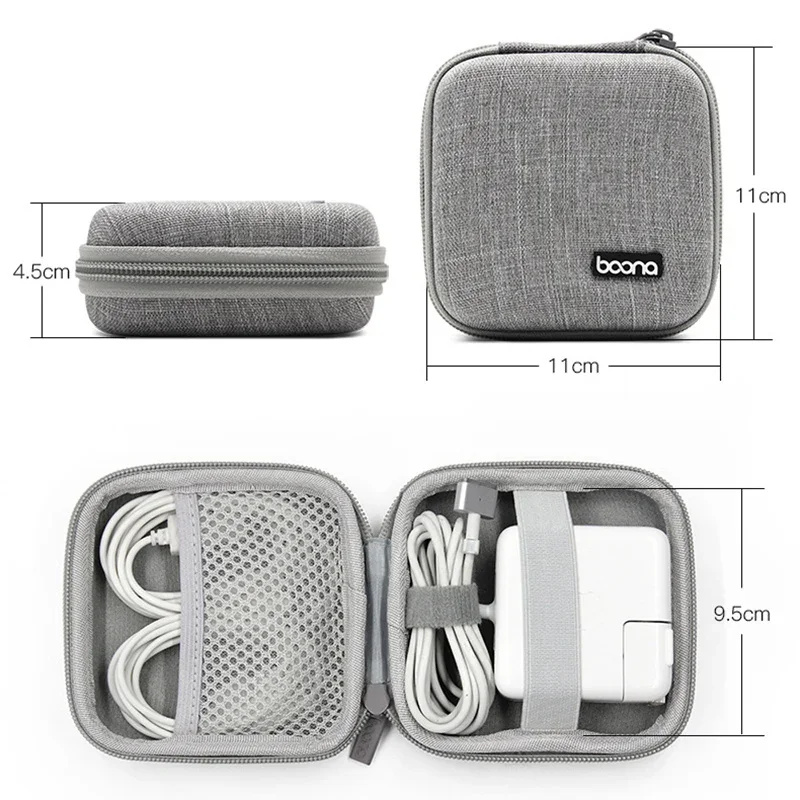 Portable Mini Hard Shell Digital Gadgets Storage Bag Bluetooth Earphone MAC Charger Case Data Cable U Disk Organizadores Box