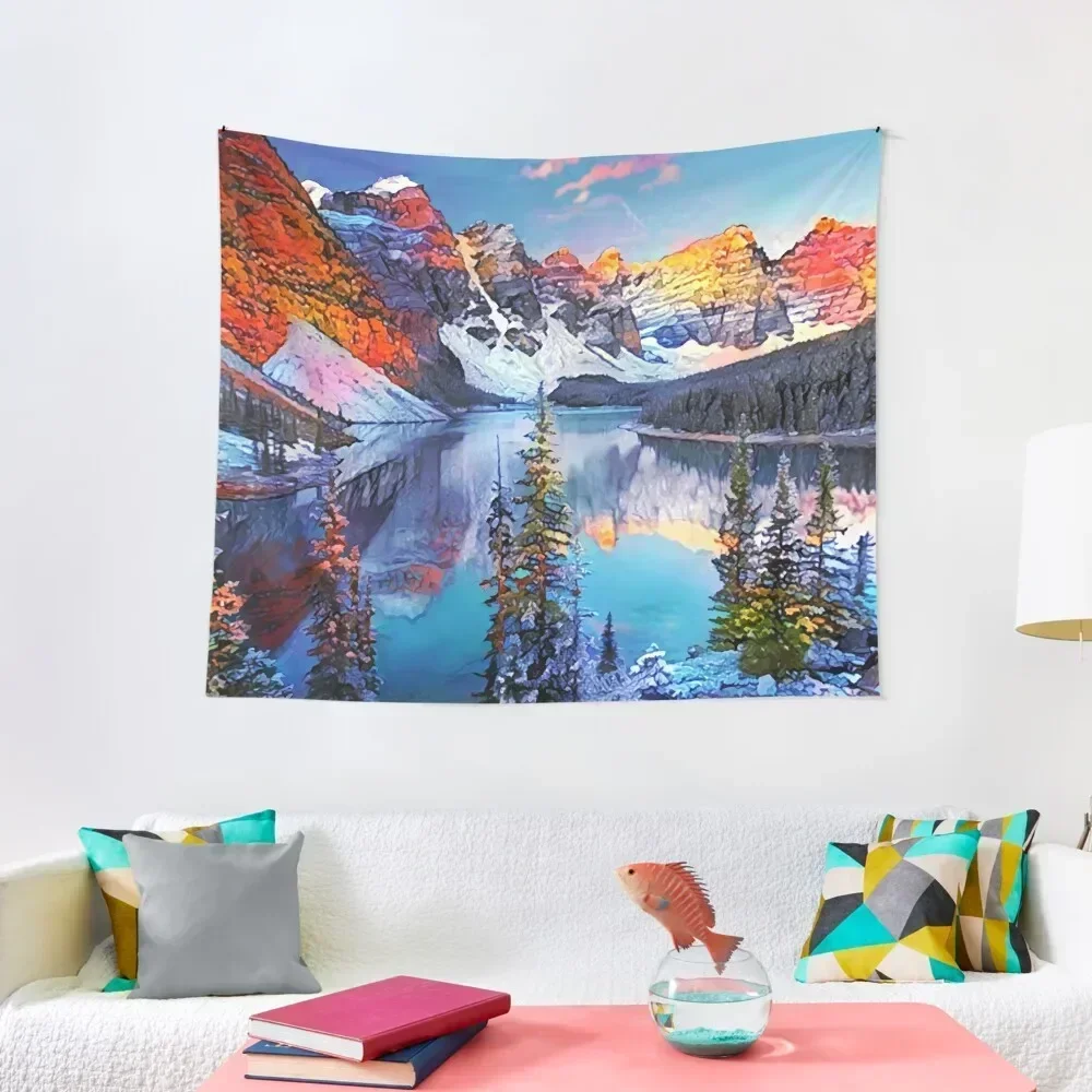 Banff National Park Tapestry Wall Decorations Bedroom Decor Aesthetic Decor For Room Decorative Paintings Tapestry