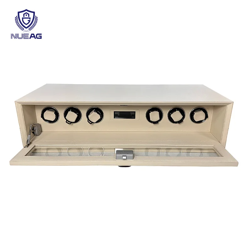 

Digital Motor Mabuchi Custom Safe Jewelry Automatic Watch Winder 6 Parts Luxury Box