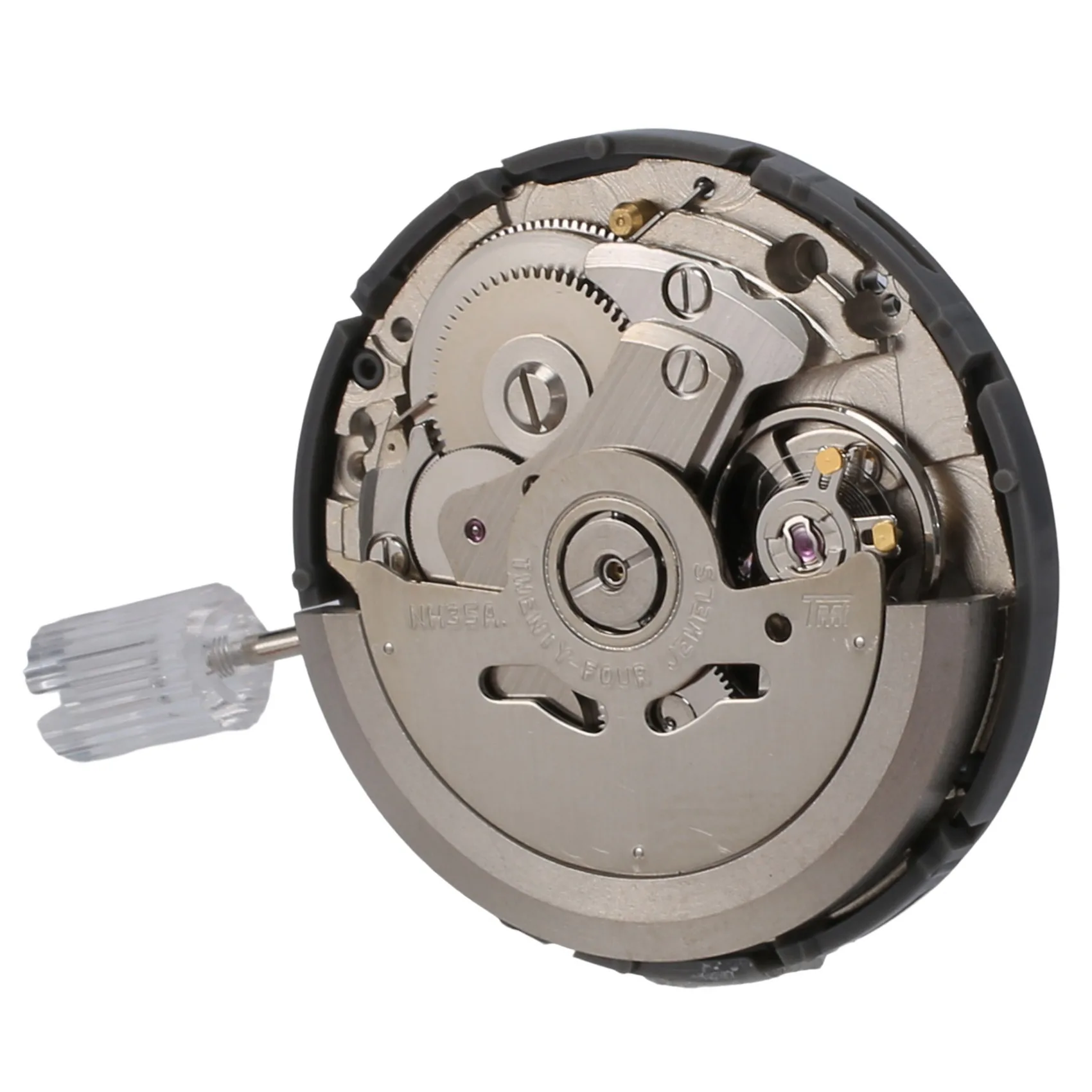 SLQZT Automatic Mechanical Movement NH35/NH35A Date At 4.2 Black Japan Clock Mechanism 24 Jewels Watch Parts