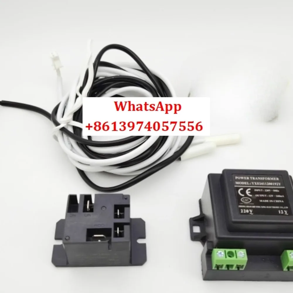 

Shangfang thermostat 110v transformer 220V to 12V temperature sensing line probe HF150F-4 relay 30A