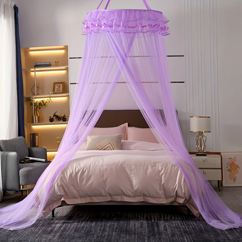 Fantasy small dome mosquito net, bed hanging mosquito net, two person household dream bed princess style floor standing mosquito