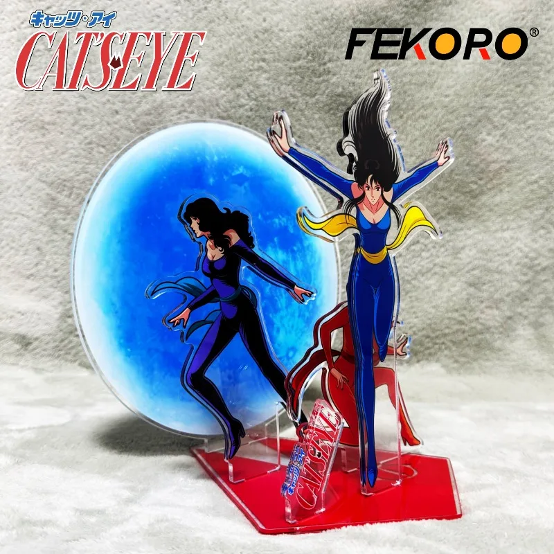 Cat's Eye Hitomi Kisugi Anime Acrylic Character Stand Rui Kisugi Cartoon Ai Kisugi Figure Model Exhibition Ornament Decorative