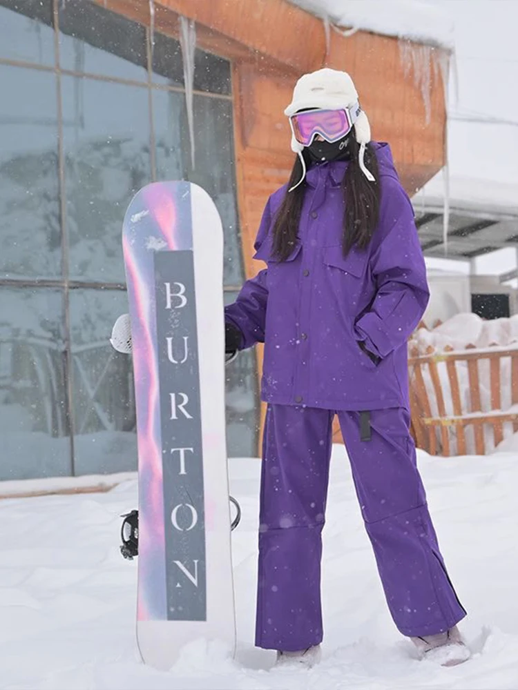 

Зимний комплект для сноуборда: мужской утепленный костюм из двух предметов (куртка и брюки) для активного отдыха, ветрозащитный, для пар