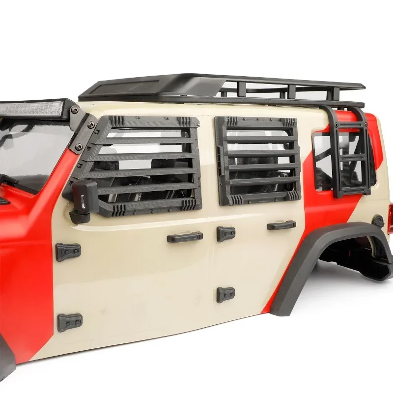 Griglia corazzata per finestra in plastica simulata per 1/7 RC Crawler Car Traxxas Relalo Crobol MK07 JK07 Accessori