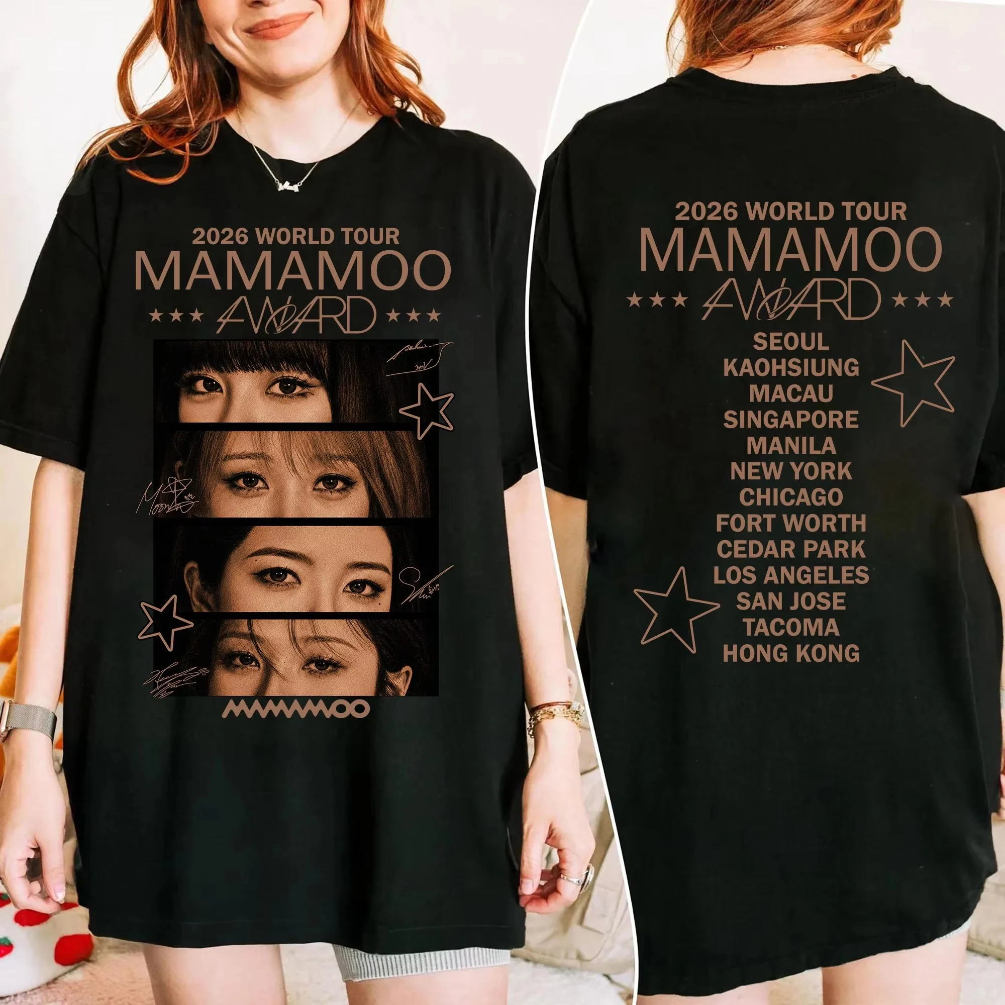2026 Mamamoo World Tour Unisex Heavy Cotton Tee Trendy, Fashionable and Comfortable Y2k Ins
