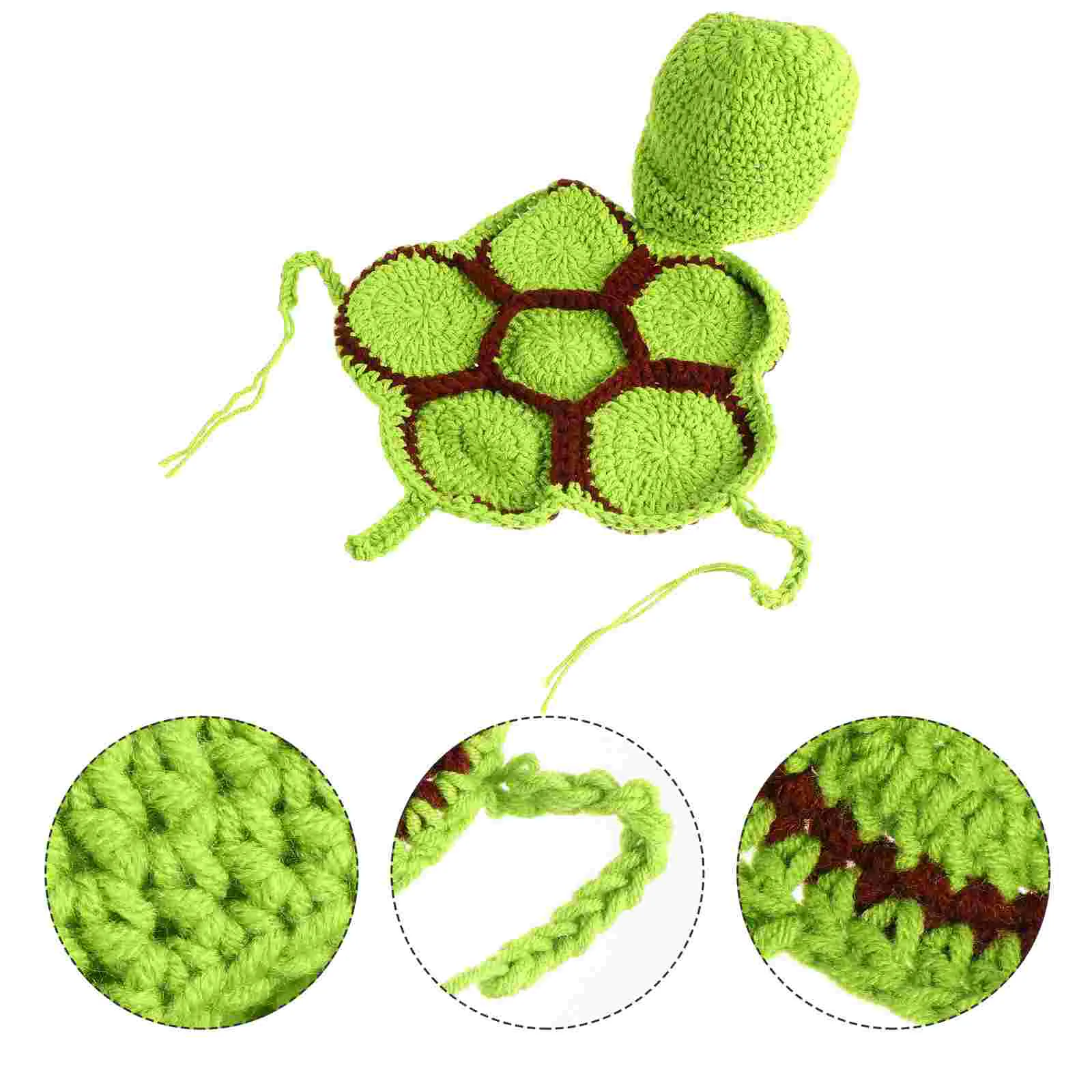 Clothes Turtle Photography Clothing Creative Costume Props Adorable Baby Costumes Newborn Infant Stretchy Hat Lovely Green