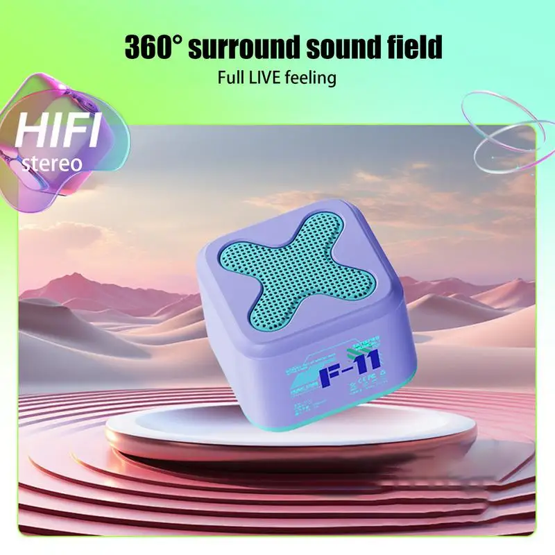 Smart Speaker Small Wireless Speaker With Sub-woofer Design Loud Volume Portable Wireless Speakers For Car Outdoors Beach