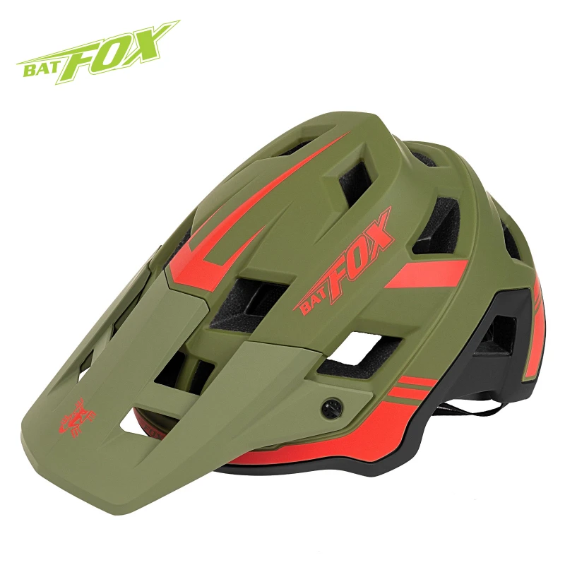 BATFOX Mountain Road Bike Helmet Integrally-molded Cycling Helmet Ultralight Safety Protective Cap Men Women MTB Bicycle Helmets