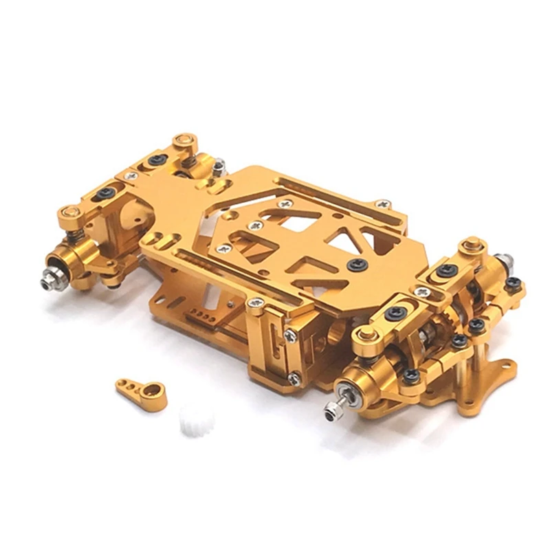 

RC01 1/28 Scale RWD RC Drift Car Wheelbase Adjustable Metal Chassis Frame KIT For Wltoys K969 K989 284131 MINI-Q