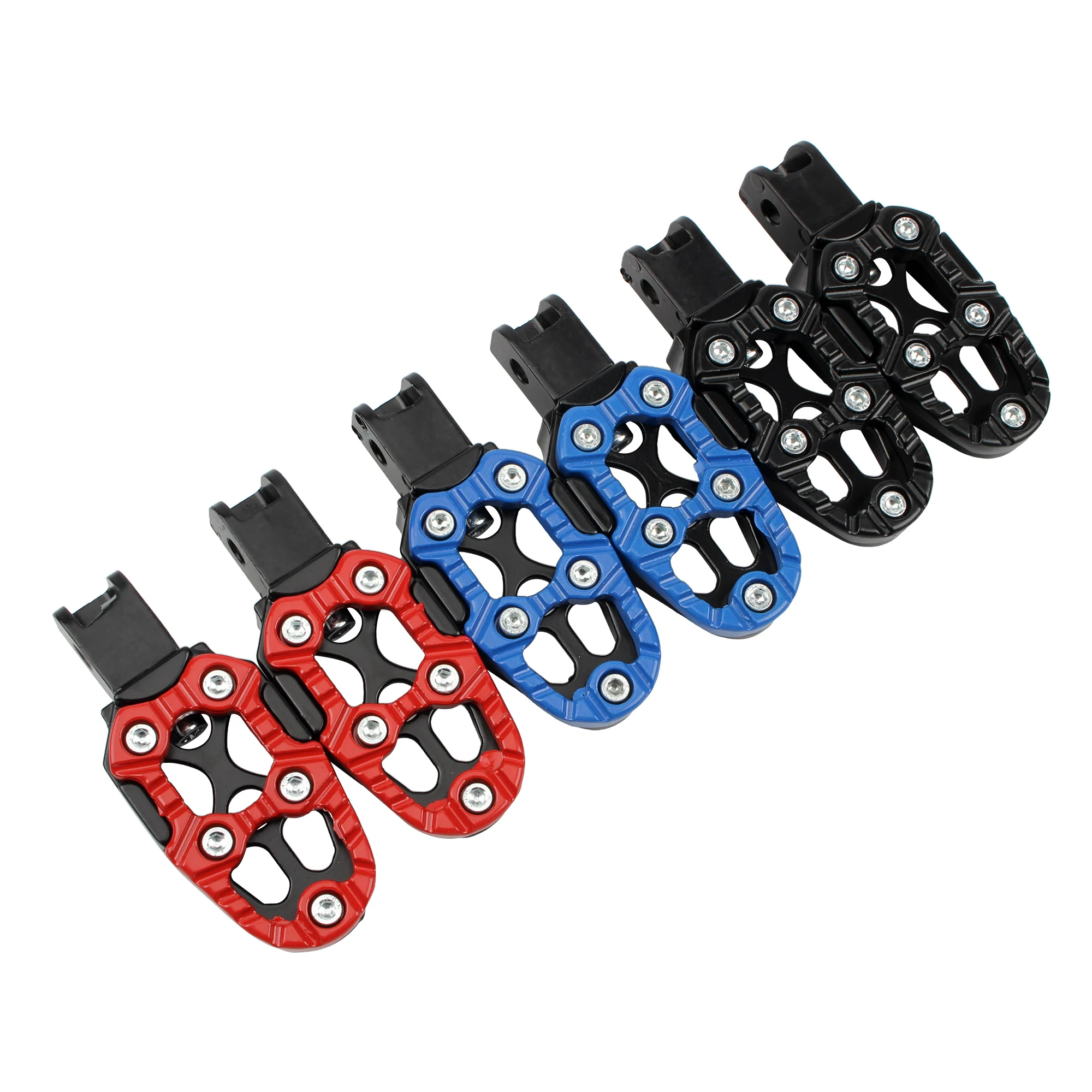 Motorcycle Foot Pegs Footpegs Pedals For Harley Honda Yamaha Motocross Scooter ATV E-Bike Pit Dirt Bike Universal Accessories