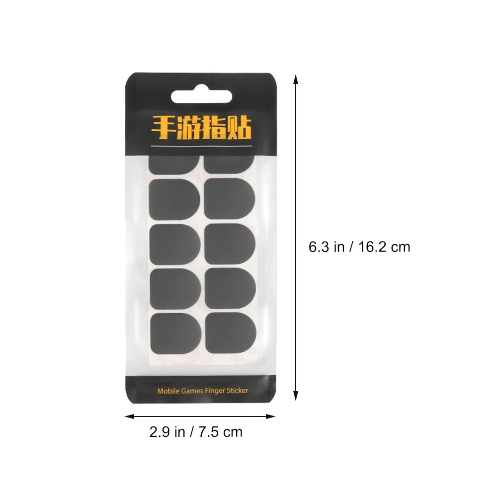 

2 Bags Carbon Fiber Mobile Gaming Finger Stickers Grey Non-Slip Lightweight Breathable Touch Screen Thumb Sleeve for Smooth