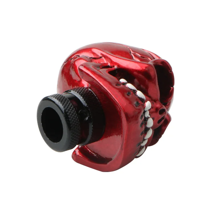 Universal Skull Gear Shift Knob Car Gear Lever Grip Knobs With 3 Adapters Shifter Handle Fit Most Manual Transmissions