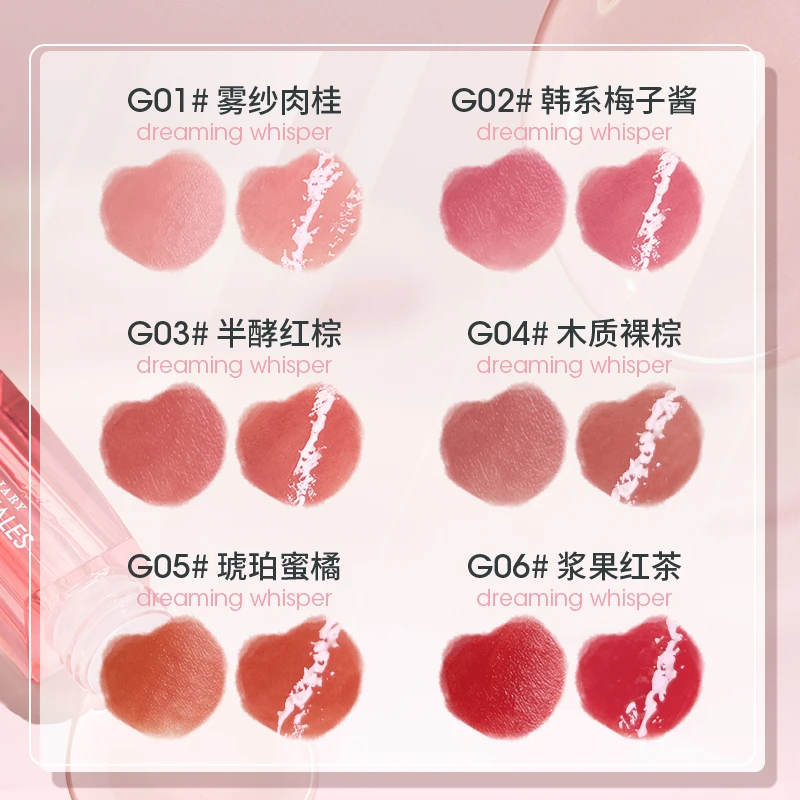 GOGOTALES 双頭リップグロス マットウォーターライト 長時間保湿リップグレーズ 防水 色褪せない