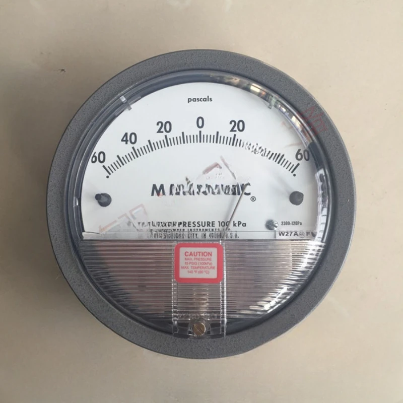 2000-60Pa differential pressure gauge 2000-500Pa indoor pointer pressure gauge