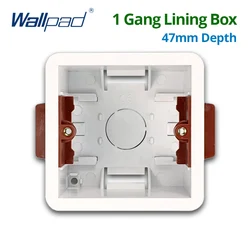 1 Gang Dry Lining Box For Gypsum Board Drywall Plasterboard 47mm Depth Wall Switch 86 Type BOX Wall Socket Embedded Cassette