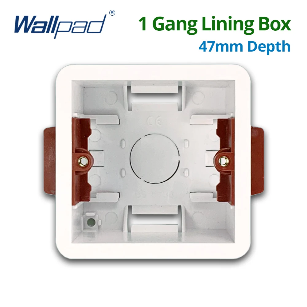1 Gang Dry Lining Box na płyty gipsowe płyta gipsowo-kartonowa 47mm głębokość przełącznik do montażu ściennego 86 typ BOX gniazdo ścienne wbudowana kaseta