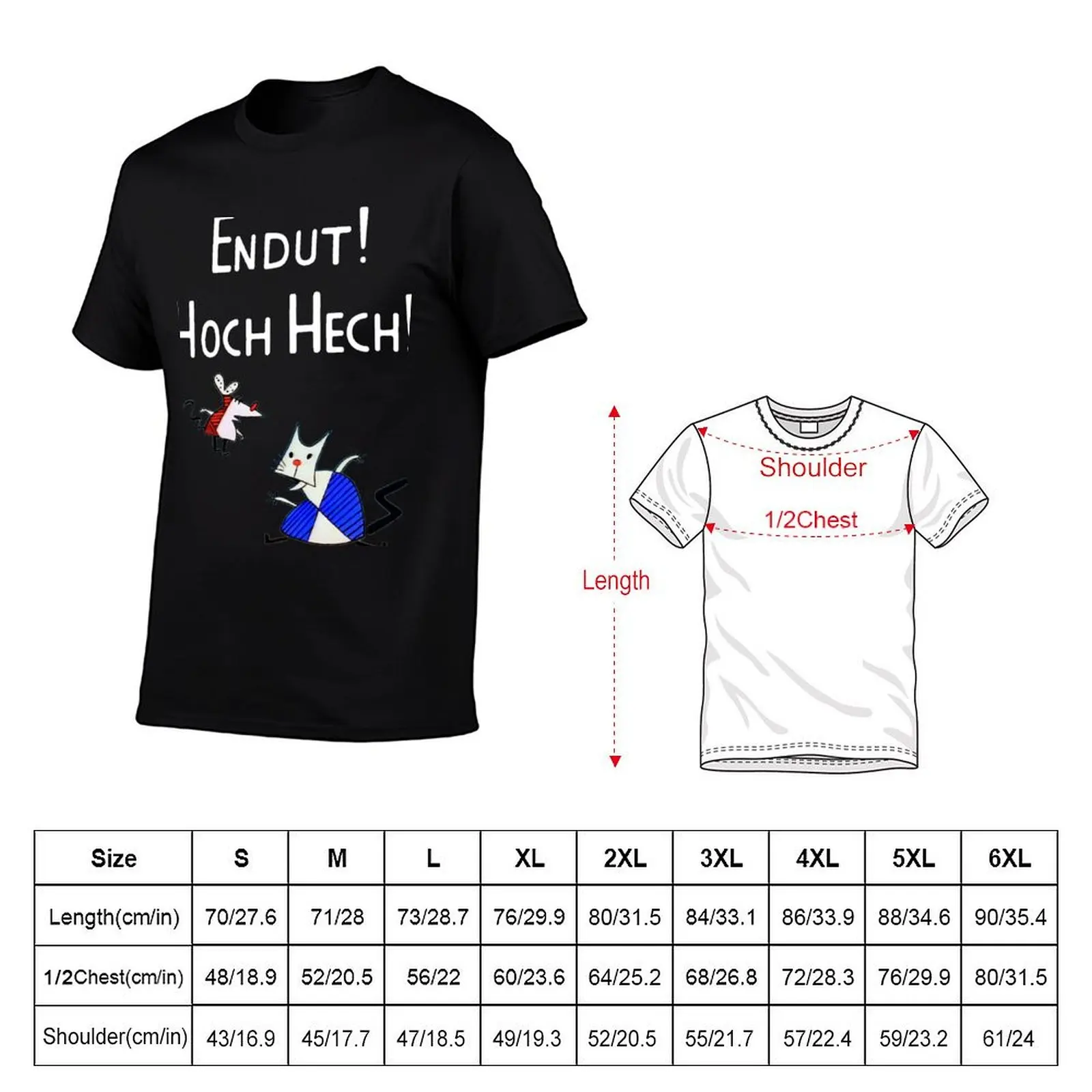 Hoch Hech white text T-Shirt man t shirts high quality luxury brand cotton t shirts man 100% t shirt man designer T-Shirt