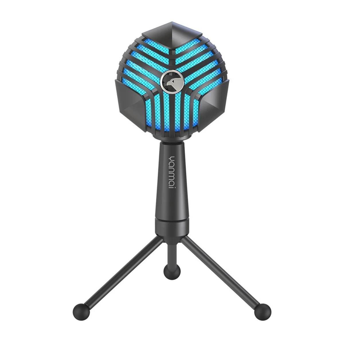 

X61A_YANMAI RGB Microphone GM-888R Computer Mic Computer Recording Live