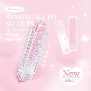 צבעוני דביק הערה שקוף Visiable שיפוע צבע דביק הערה יפה מכתבים תזכיר Pad בית הספר אספקת תלמיד