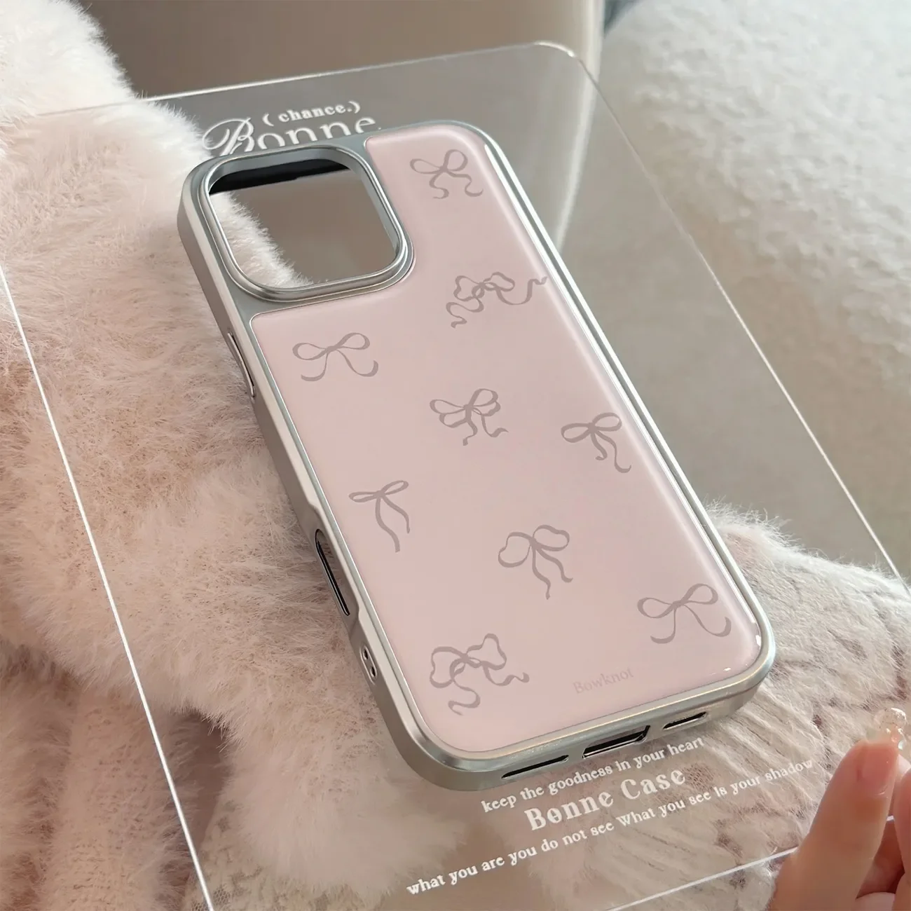 เคสโทรศัพท์ลายโบว์สีชมพูและสีเ - Phone Cases Y2K บทวิจารณ์และราคา