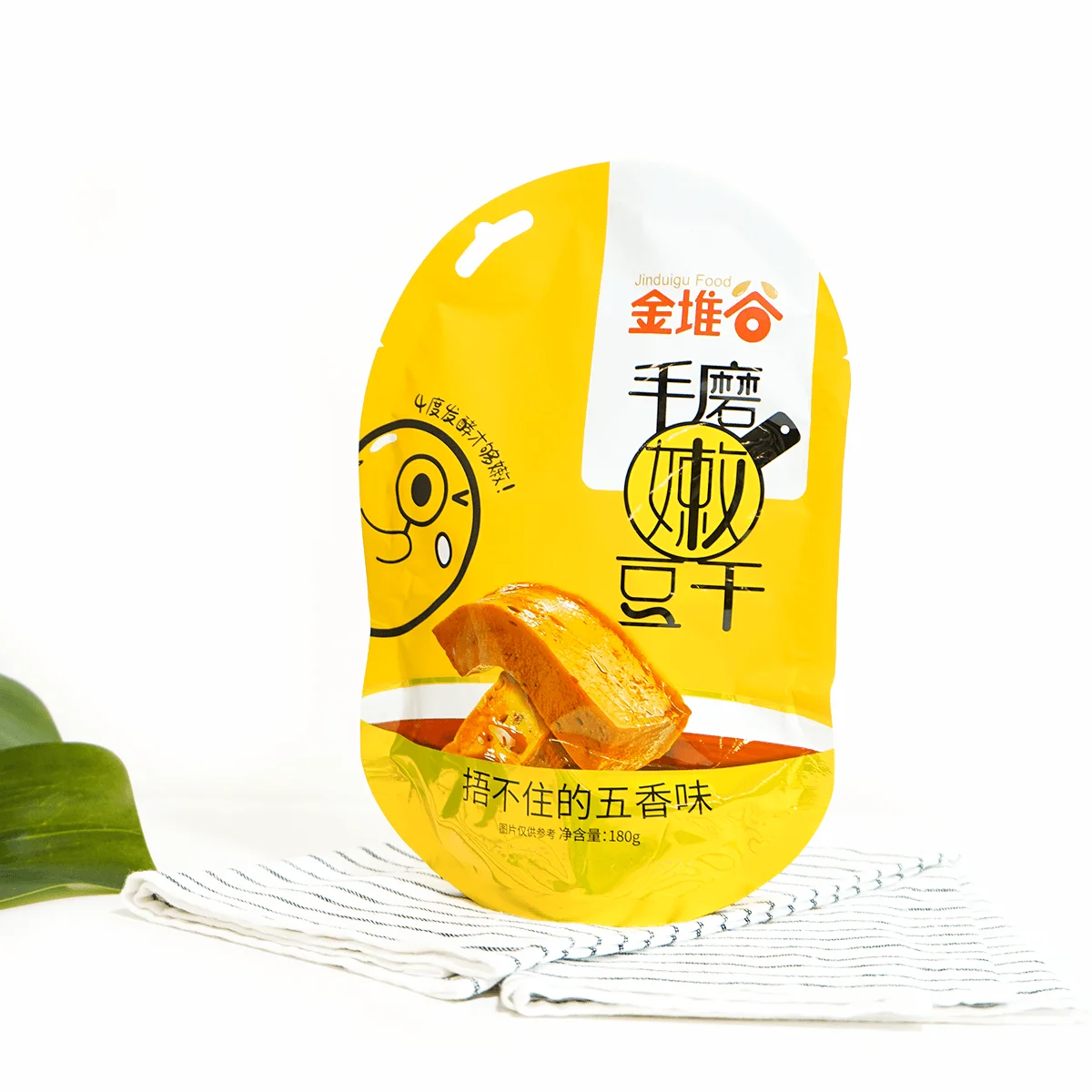 [8 Packs] Jinduigu Handmade Five Spice Tofu Snack - 6.34oz Each, Delicious Vegan Snack