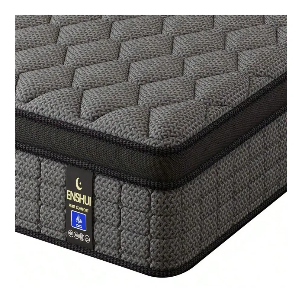 12 14 Inch Hybrid Mattress Twin Full Queen King Bed In A Box With Gel Memory Foam And Pocket Springs For Pressure Relief, Cool B