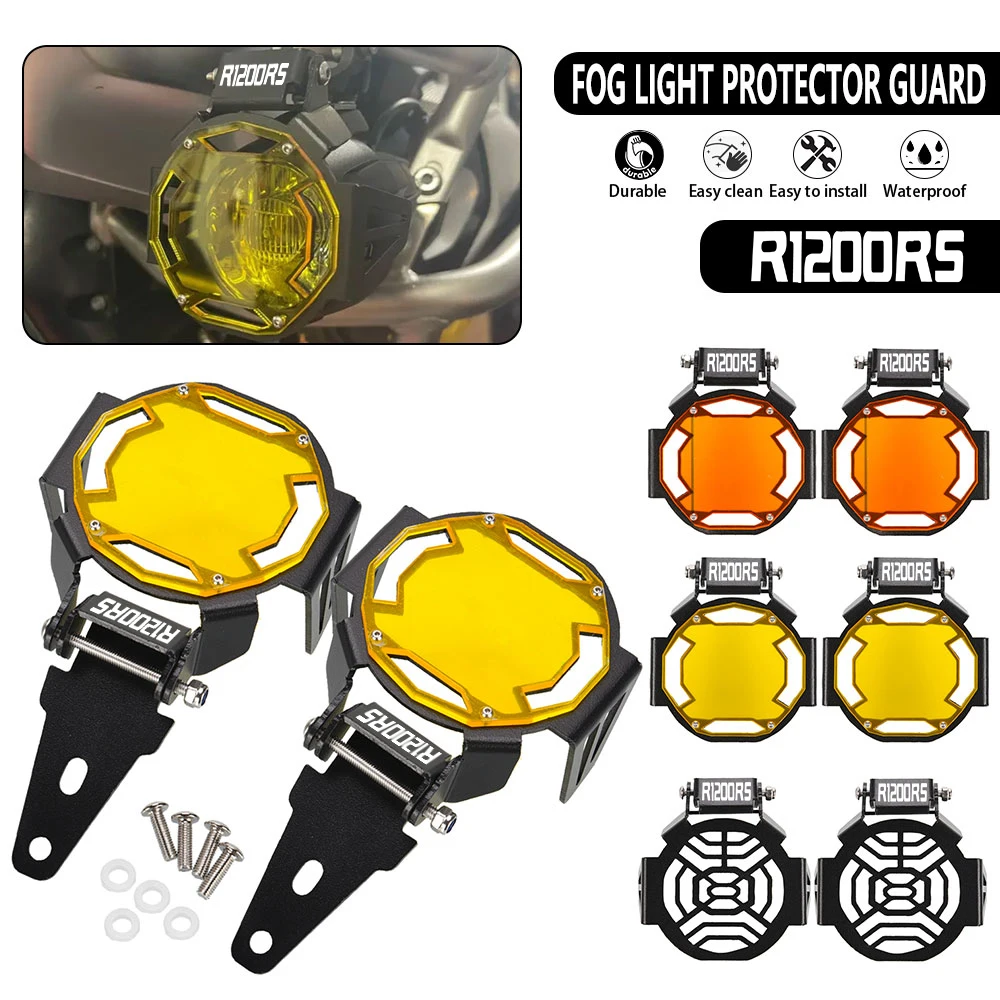 

For BMW R1250RT R1200RT R1250RS R1200RS 2017 2018 2019 2020 2021- 2024 2025 Flipable Fog Lamp Light Grille Cover Guard Protector