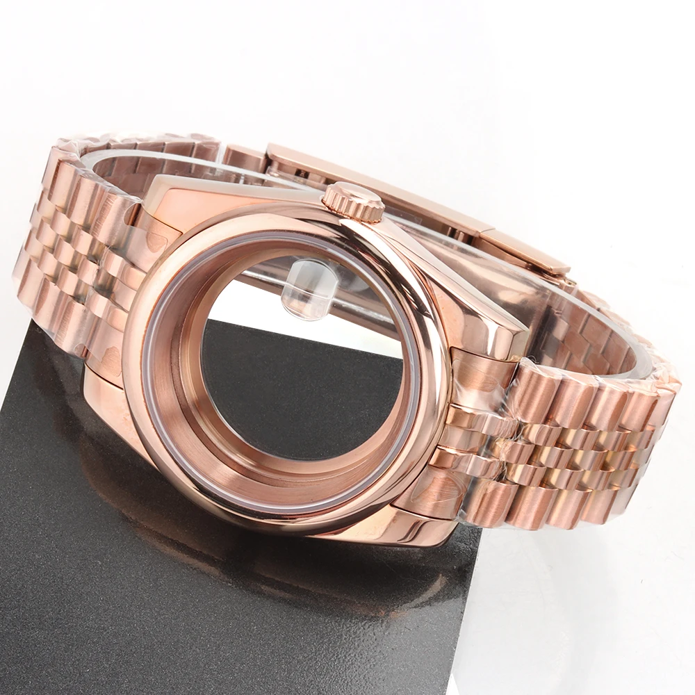 

Корпус для часов из сапфирового стекла NH35, 36 мм, 39 мм, водонепроницаемый, мужской, с ремешком Jubilee, для механизмов NH35, NH36, циферблат 28,5 мм, из нержавеющей стали.