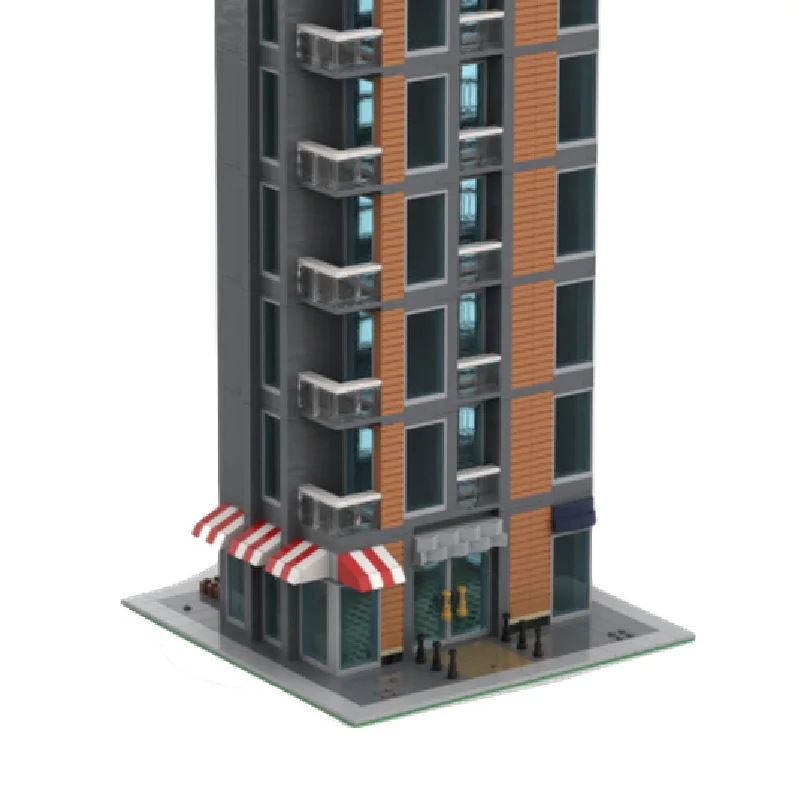 2255 パーツ MOC クリエイティブシティストリートビューモジュラー住宅高層ビルモデルビルディングブロック DIY キッズ組み立てレンガおもちゃギフト
