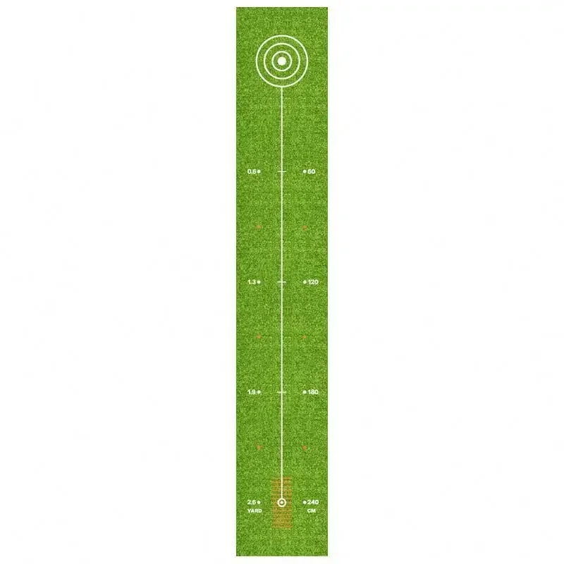 Practice Equipment Classic Green Indoor Outdoor Golf Game Set Putting Mat