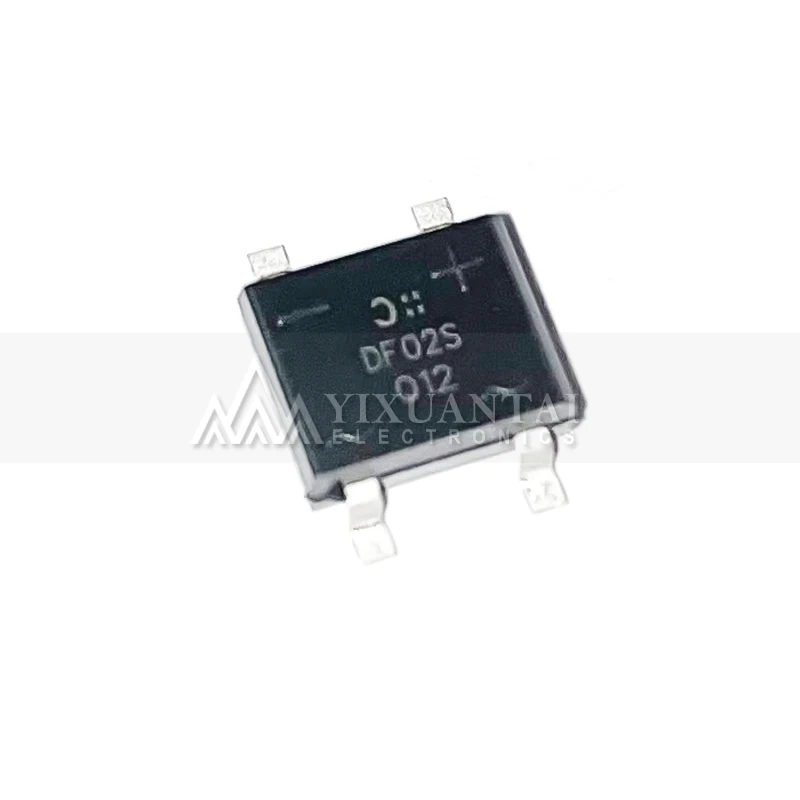 10pcs/lot Original NEW Original imported DF02S DFO2S DF02 patch 4 feet rectifier bridge bridge stack   SMD-4 DF02S